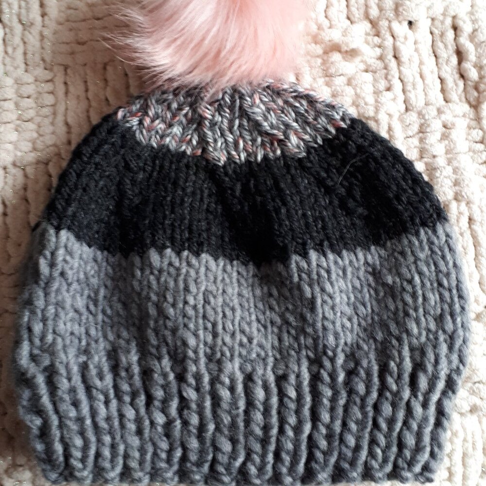 Hand knitted hat